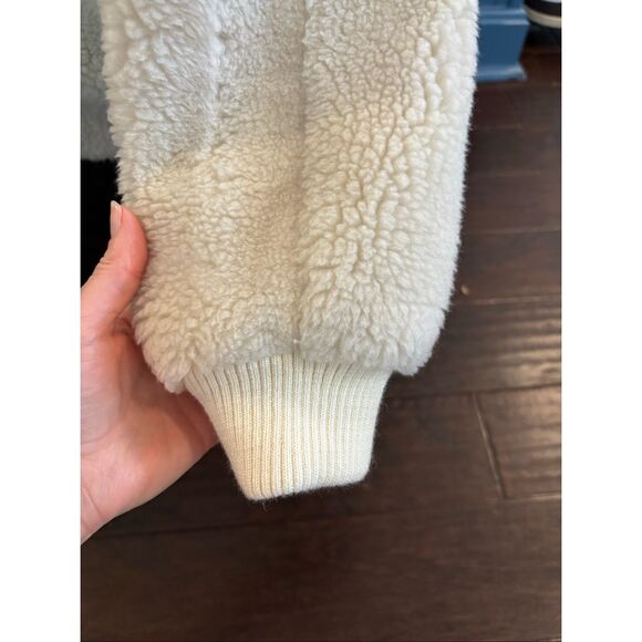 J.Crew Plush fleece bomber jacket In Scottish Lamb Sm, $198 - Picture 8 of 11